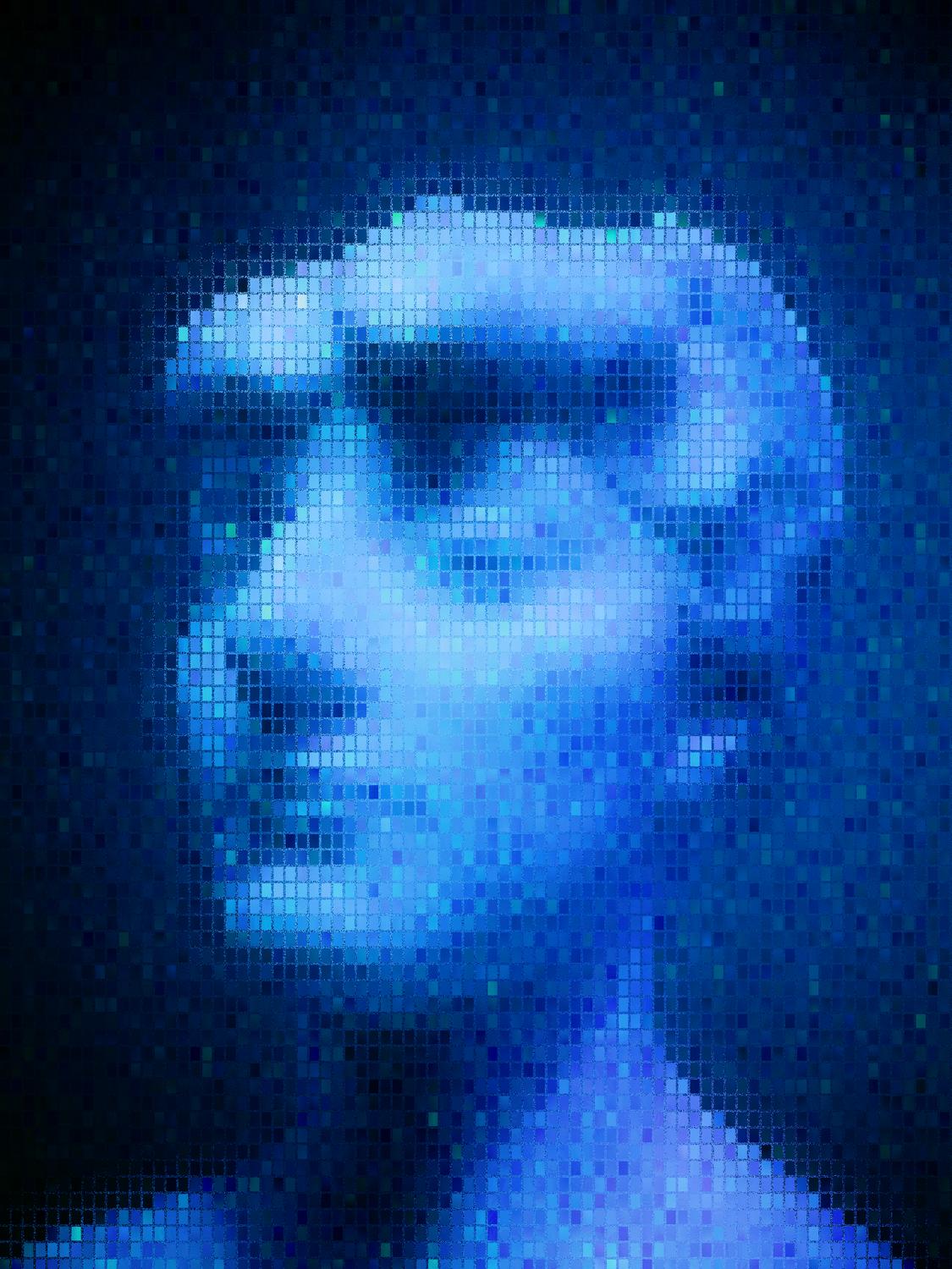 Blue bust - Blue notes - Metropolitan Museum, New York City - - art  - photography - by Tony Karp