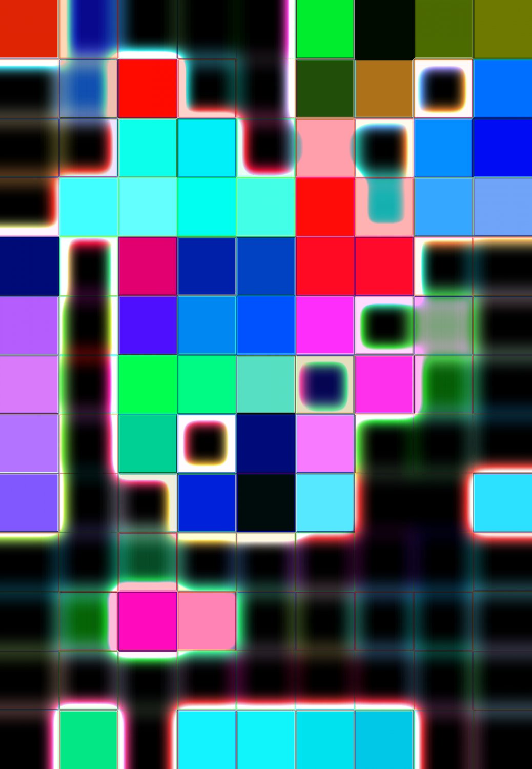  - Burnout Boogie Woogie - pictures created from digital camera noise -- ach square is one actual pixel - Panasonic DMC-FZ18 - Tony Karp, design, art, photography, techno-impressionist, techno-impressionism, aerial photography , drone , drones , dji , mavic pro , video , 3D printing - Books -