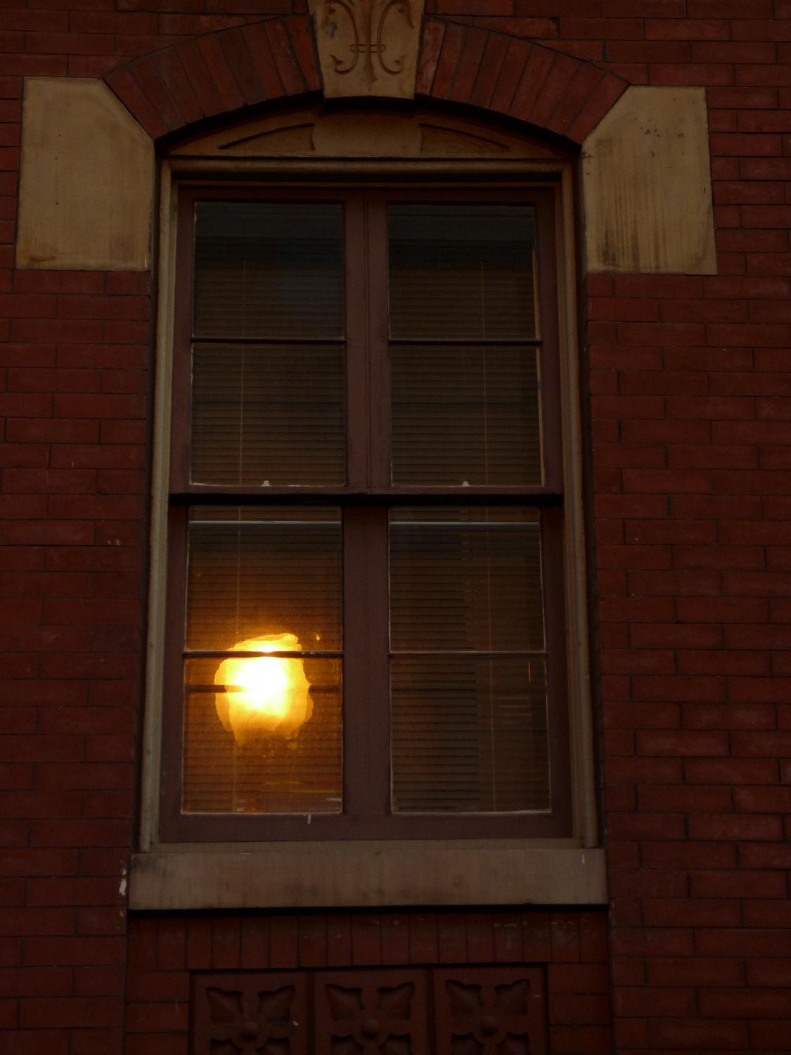 Reflection of streetlight in window #2 - Expose for the highlights, develop for the shadows - Washington, dc - Tony Karp, design, art, photography, techno-impressionist, techno-impressionism, aerial photography , drone , drones , dji , mavic pro , video , 3D printing - Books -