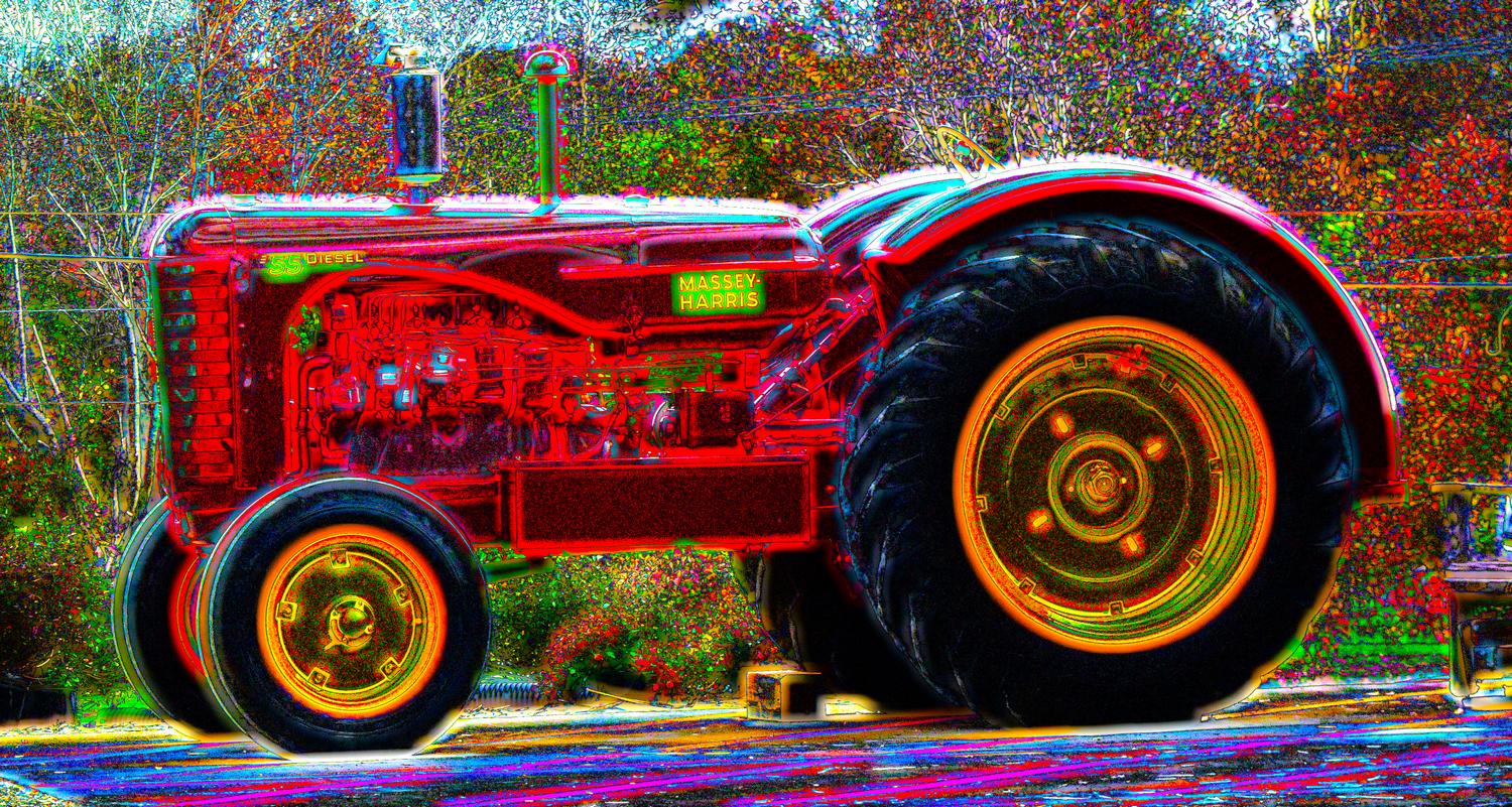 Warrenton, Virginia -  Panasonic DMC-FZ35 - The magical tractor at Buckland Farms. Few people notice that one of its wheels is missing. - Tony Karp, design, art, photography, techno-impressionist, techno-impressionism, aerial photography , drone , drones , dji , mavic pro , video , 3D printing - Books -